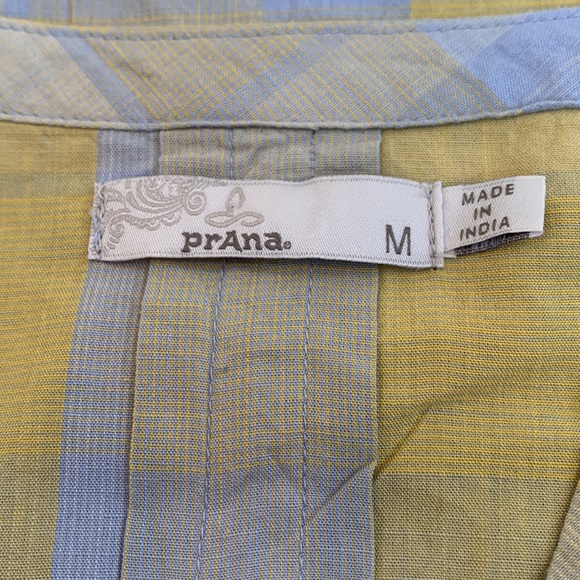 Prana Plaid Popover Blouse - Picture 2 of 8